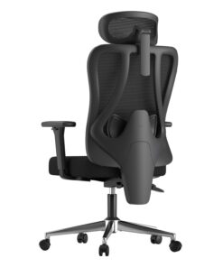 Hbada P3 Pro Bürostuhl - Ergonomisch, Verstellbare Kopfstütze, Lordosenstütze, Schwarz
