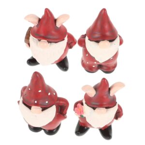 Milisten 4 Stücke Teiliges Garten Gnomes Dekoration Für Outdoor Gebrauch Lustige Gartenzwerge