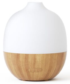 SALUBRITO 300ml Ultraschall Aromatherapie Diffusor für Zuhause und Büro - Weiß - Duftöldiffuser mit Essential Oils