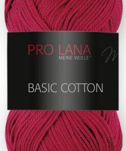 Pro Lana Basic Baumwolle Sommer Unterweisungsbänder Weinrot 125m 50g