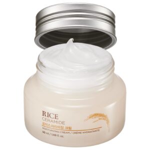 THE FACE SHOP Crème Hydratante Eclaircissante au Riz für/animationsgeschädigte Haut bei Nachtsorgereimen 50ml