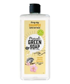 Marcel's Green Soap Shampoo - Vanilla & Cherry Blossom Scent - 97% Naturlich - 97% Biodegradiert - Vegan - GENTLE Hair &