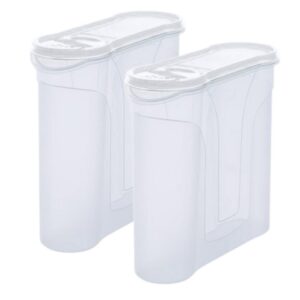 Novaliv Schüttdosen 4 Liter Dose mit Deckel für Küche und Meal-Prep Vorratsdose 2 Set Maße 25,5 x 25,5 x 10 cm