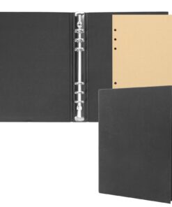 Skycase A5 Ringbuch - Hochwertig & Langlebig für Schule und Büro mit Braunem Nachfüllpapier