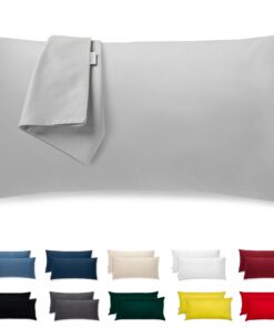 Kissenbezug 40x80 Baumwolle Premium Satin 2er Set hypoallergenischAnti-MilbenSuperweichVollWaschbarOEKO-TEX STANDARD 100