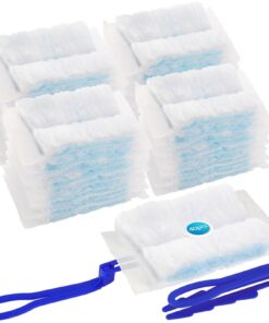 40 Stück Staubmagnet Nachfüllpack Tücher für Swiffer Staubmagnet Duster | Tierhaare & Schmutz Entfernung | 2 Handgriffe