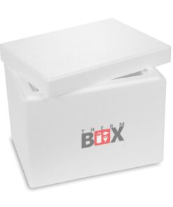 THERM BOX Styroporbox für Kühl- und Warmhaltebox - 30x20x22cm - 5cm Wand - 13,2L Volumen - Wiederverwendbar