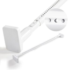 Deconovo Weiss spendbare Duschstange 160-220 cm Badezimmer Gardinenstange