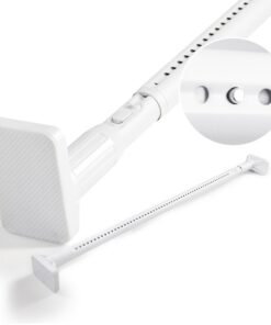 Deconovo Weiss spendbare Duschstange 160-220 cm Badezimmer Gardinenstange