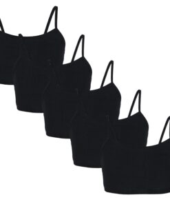 TupTam Nachtfest Bustier mit Spaghettiträger für Mädchen 5er Pack