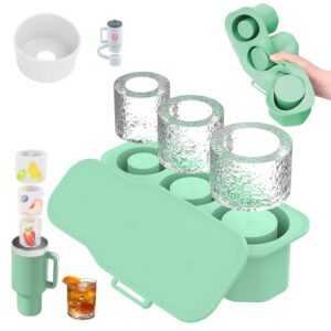 Stanley Cartlant Eiswürfelbehälter für Stanley Cup Quencher Cocktails Whisky Kaffee Tassen Eiswürfel mit Bodenschutz Abd