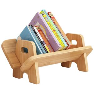 NUODWELL Kinder Bücherregal Holz Desktop Aufbewahrung Display Rack