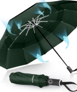 Regenschirm Herreicher Sturmfest Automatik Groß Taschenschirm