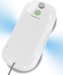 Tosima W5 Fensterputzroboter - Fensterputzroboter mit doppelter Düse | Wascheffizienz Moms | Fensterputzen im Sommer | A