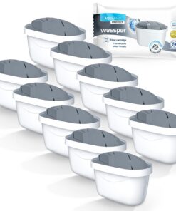 Wessper Wasserfilter für Hartes Wasser | Reineres Wasser durch Chlor- und Kalkreduzierung | Für Familie von 4-6 Persone