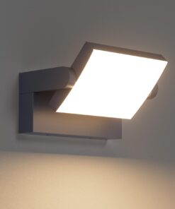 Klighten 24W Außenlampe mit Wasserdicht IP65 Funktional für Garten & Terrasse, Anthrazit, 1500 Lumen Warmweiß 3000K