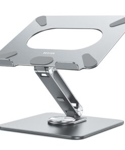 BESIGN LSX7 Laptop Ständer 360 Grad Drehbar, Verstellbarer Laptop Ständer, Kompatibel mit 10-15.6" Laptops (Grau)