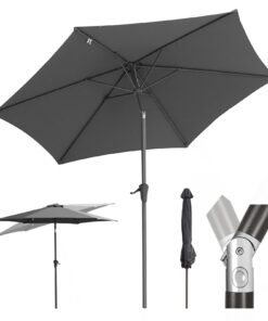 Sekey Sonnenschirm 270cm UV50+ Wasserabweisend – Global Recycled Standard für Garten & Terrasse Sekey Sonnenschirm 270cm