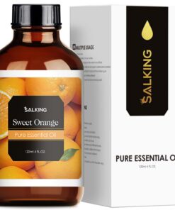 SALKING Süße Orangeöl 120ml, 100% Reine Natürliche Süße Orange ätherisches Öl für Aroma Diffuser und Aromatherapie, Gesc