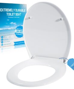 Toilettendeckel mit Absenkautomatik Antibakteriell 250 kg Antibakteriell Toilettendeckeluell,Oval Form Toilettendeckel M