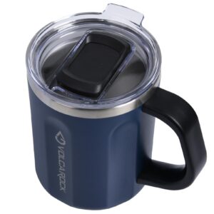 VOLCAROCK Marineblau Edelstahl Kaffeebecher 473ml Doppelwandig Vakuumisoliert Reisebecher Taufeuerzeug Hits
