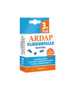 ARDAP Biologische Fliegenfalle Outdoor - Langzeitlegaler Lockstoff – Anti-Fliegen Fallen für Garten und Landwirtschaft