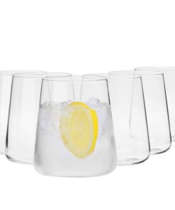 Krosno Avant-Garde Wassergläser Set von 6 | 430 ML | Perfekt für zu Hause Restaurants und Partys | Spülmaschinenfest