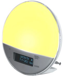 Miraval Lichtwecker Sonnenaufgangssimulation USB Port Fuel Savvy Kinderwecker | Miraval Lichtwecker 20 Stufen Sleeptime