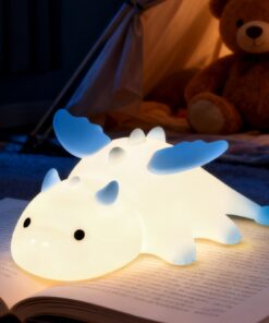 Drachen Nachtlicht Kinder Dimmbare LED Nachttischlampe