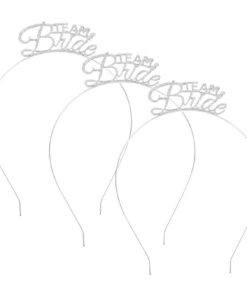 Minkissy Silber Team-Braut-Tiara - Partys pentru Frauen und Mädchen - 3 Stuck Pack