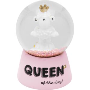 Sheepworld Traumkugel mit Motivdruck Queen | Schneekugel zum Schütteln, 6,5 cm hoch, Polyresin | Geschenk für Freundin u
