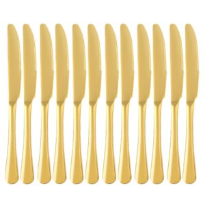 QUCHER Edelstahl Steakmesser Set für Küche und GaststätteBesteck 9" 12 Stück Heimgebrauch
