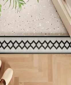 QHanky Badezimmerteppich 30x80cm - Rutschfester, absorbierender und waschbar - Ideal für Bad und Dusche - Bunt B - Matba