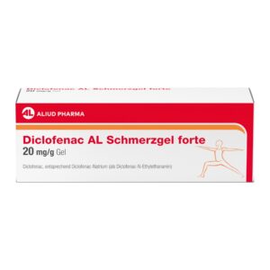 Diclofenac AL Schmerzgel forte 20 mg/g, 180g, akute Schmerzen, Prellungen, Verstauchungen, lokal anwendbar, schnell wirk