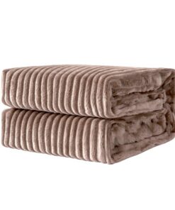 MIULEE Fluschkuscheldecke Für Schlafzimmer Und Büro 125x150 cm Braun