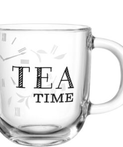 LEONARDO HOME Ufficio Tasse TEA TIME, spülmaschinenfeste Kaffeetasse fürs Büro, alltagstaugliche & moderne Teetasse, 400