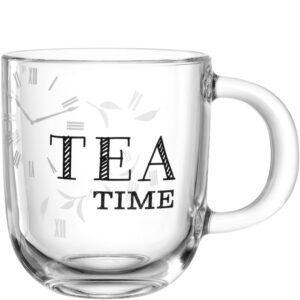 LEONARDO HOME Ufficio Tasse TEA TIME, spülmaschinenfeste Kaffeetasse fürs Büro, alltagstaugliche & moderne Teetasse, 400