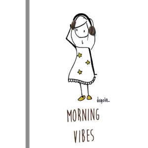 PICANOVA Morning Vibes 40x30cm – Premium Leinwanddruck – Idealer Kunstdruck Für Schlaf- Und Wohnzimmer Von Virgola Art,