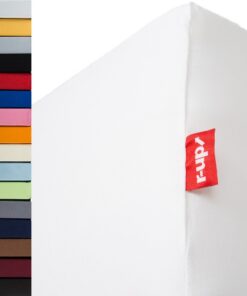 R-Up Beste Spannbettlaken 160x220-200x240 bis 35cm Höhe, viele Farben, 95% Baumwolle / 5% Elasthan, 230g/m², OEKO-TEX, s