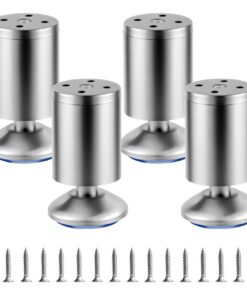 Höhenverstellbare 10cm Edelstahl Füße für Möbel | 4 STK | Couchfüße | Kommodenfüße | Sofafüße | Bettfüße | Möbelbeine |