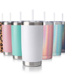 Civago Thermobecher Edelstahl 570 ml Doppelwand Igloo Kühler Funktional Doppelwandiges Thermosglas