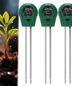 Bodentester 3‑in‑1 für Pflanzen – Feuchtigkeitsmesser mit pH‑, Temperatur‑ & Lichtsensor für Innen und Außen