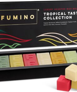 Fumino Frisches Handgemachtes Luxus-Schmelzwachs Tropische Geschmäcker Multipack-Set Intensiver Duft mit Bienenwachs