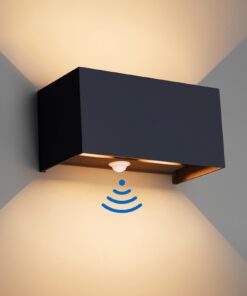 Klighten 24W Aussenlampe mit Bewegungsmelder für Außen/Innen-Anwendung, Anthrazit