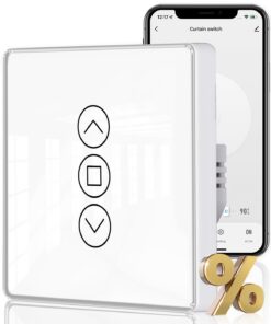 MOES |5D Rolladenschalter Smart Wlan Kompatibel mit Alexa und Google Home - Ideal für Rolladensteuerung unter Putz lacki
