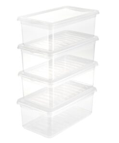 Keeper Aufbewahrungsboxen mit Air Control System | Luftversorgung | 4-Tieriges Set | 4 x 5,6 l | 33 x 19,5 x 12 cm | Bea