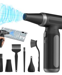 Elektrische Staubgebläse für PC Reinigungsset 200000 U/min, 3-Gang einstellbar, perfect für Tastatur Reinigung, Elektron
