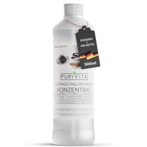 PURIVITA® Ultraschallreiniger Konzentrat 500ML - Reinigungsmittel für Brillen und Schmuck - Reinigungsflüssigkeit für Ul
