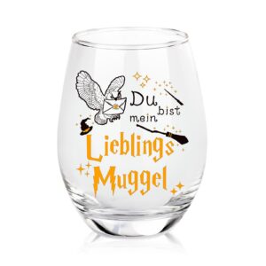 15oz Persönlichngravierbares Weinglas - Lustiges Geschenk Für Fantasy-Fans & Deko-GlasFür Frauen & Männer 15oz Stiellos