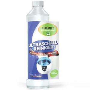 CHEMICS Ultraschallreiniger Konzentrat - Hochergiebiges Reinigungskonzentrat für Brillen und Schmuck - Kompatibel mit Ul